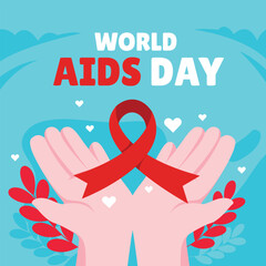 World AIDS Day Banner Background Illustration.