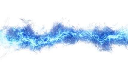 electricity on transparent background