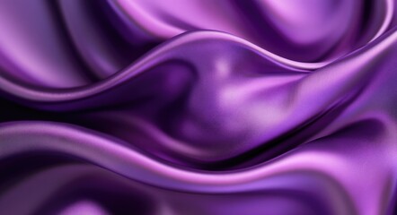 Obraz premium Romantic Chic: Luxurious Purple Silk Fabric with Ripples and Soft Texture