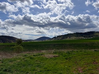 landscape with clouds