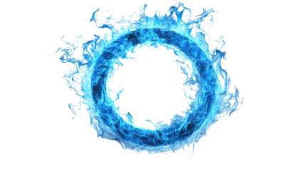 fire ring on a transparent background