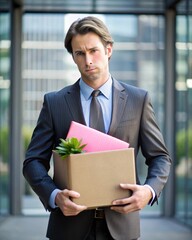 The man lost his job.