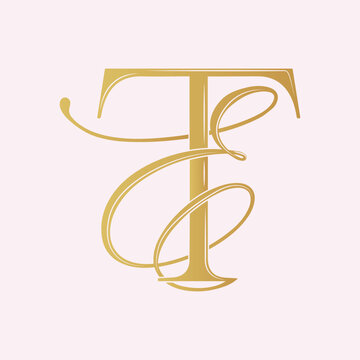 ET, TE, logo ET, Letter ET, monogram ET, vector, logo, Wedding Monogram Initials, Wedding Logo,Wedding Monogram, Logo Design