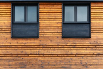 Rustic Eatery Facade with Blank Billboard Mockup on Wooden Wall
