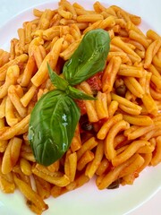 pasta with tomato sauce