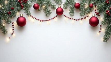 Happy Holidays, season's greetings and new year vector template with Christmas element decoration. ai generated
