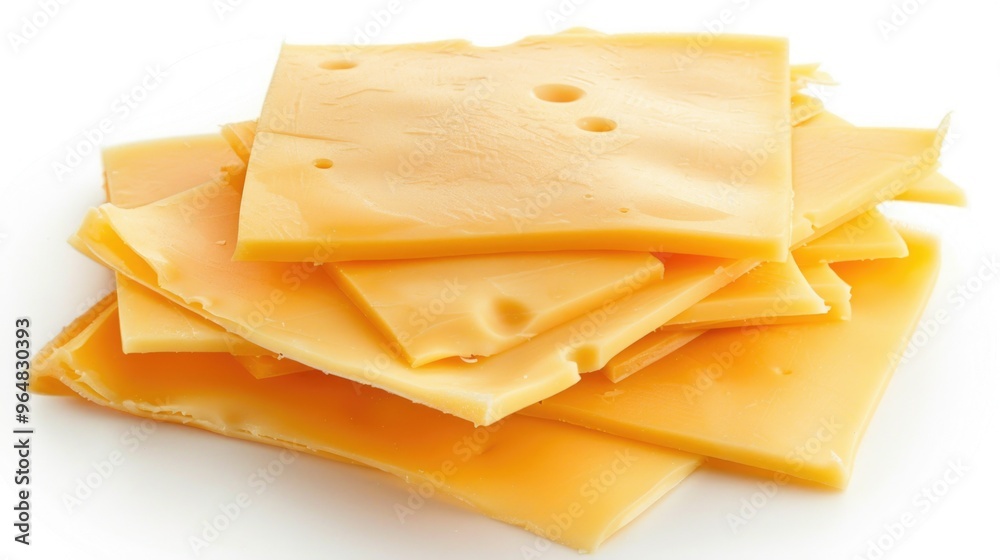 Poster a creative arrangement of various cheese types stacked on top of each other