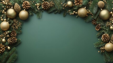Happy Holidays, season's greetings and new year vector template with Christmas element decoration. ai generated