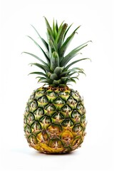 Fototapeta premium A single pineapple sitting on a clean white surface