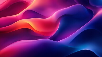 Fototapeta premium Vibrant, swirling waves of color create a mesmerizing abstract background