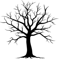 Dead Tree silhouette art vector