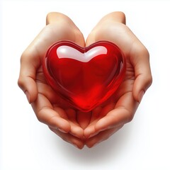 Fototapeta premium Hands Holding a Heart