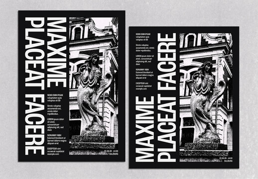 International Typographic Style Poster Layout Design