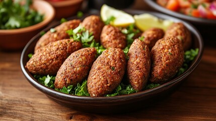 Kibbeh is a beloved Middle Eastern dish made with seasoned ground meat and bulgur wheat. It's so popular that it's considered a national treasure in Lebanon and Syria.