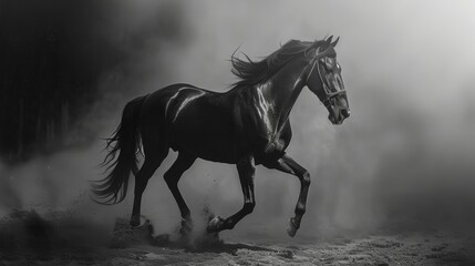 Naklejka premium fine art horse photography: full body.