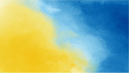 Blue and yellow watercolor vector texture background