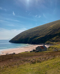 view of the sea and mountains