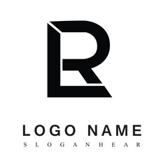 R letter logo design with beautiful colors