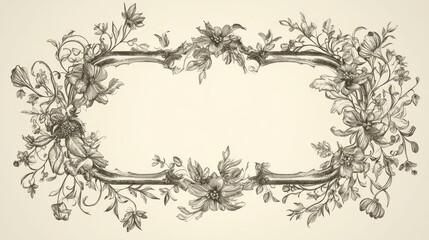 The image shows a vintage baroque frame that features scroll ornamentation, floral patterns, and acanthus foliage.
