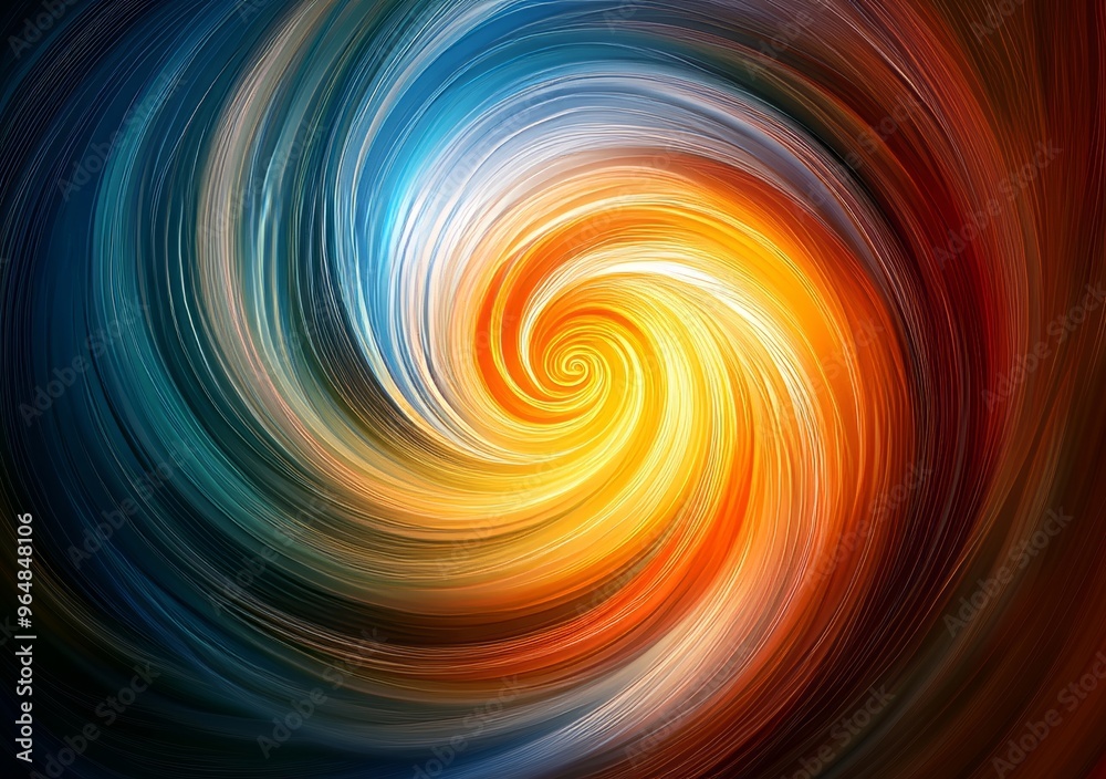 Wall mural an abstract wavy background with a colorful swirl design