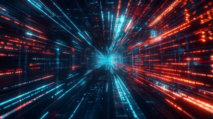 Light trails depicted in line art