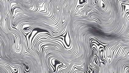 Obraz premium Abstract line art background in black and white