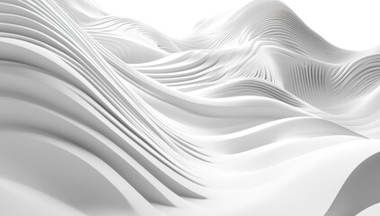 An abstract 3D graphic design depicting an abstract futuristic backdrop in line art