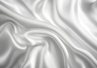 Fototapeta premium A line art illustration of flowing silky or satin fabric with soft wavy textures