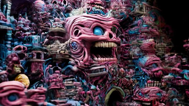 Psychedelic trip gone wrong - crazy disturbing visuals