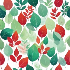 Abstract pattern soft sunlight tree leaves casting gentle on a white background, set of Tropical leaves collection on white background, leaves pattern