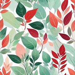 Obraz premium Abstract pattern soft sunlight tree leaves casting gentle on a white background, set of Tropical leaves collection on white background, leaves pattern