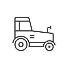 Tractor Icon Sign Symbol Vector