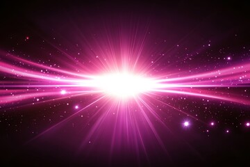 Naklejka premium This violet background features a fractal explosion star with glossy effects and dynamic lines