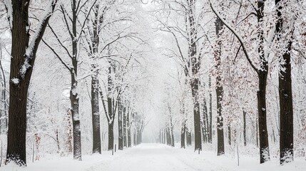 Fototapeta premium Winter snow landscape