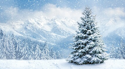 Obraz premium Winter snow landscape