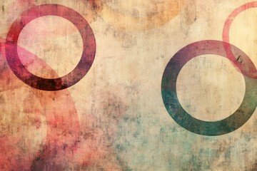 The background is composed of brown bokeh circles that create a captivating background, complete with artistic particle effects for an abstract line art illustration