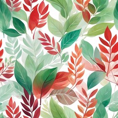 Fototapeta premium Abstract pattern soft sunlight tree leaves casting gentle on a white background, set of Tropical leaves collection on white background, leaves pattern