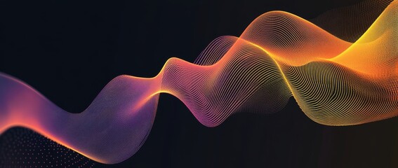 Fototapeta premium Illustration of an abstract smoke background in a line art style