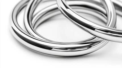 Naklejka premium An illustration of a bearing set against a chrome background