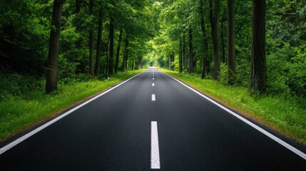 Fototapeta premium Road Through the Trees