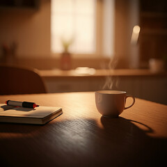 cup of coffee on a table