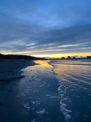 sunset on the beach