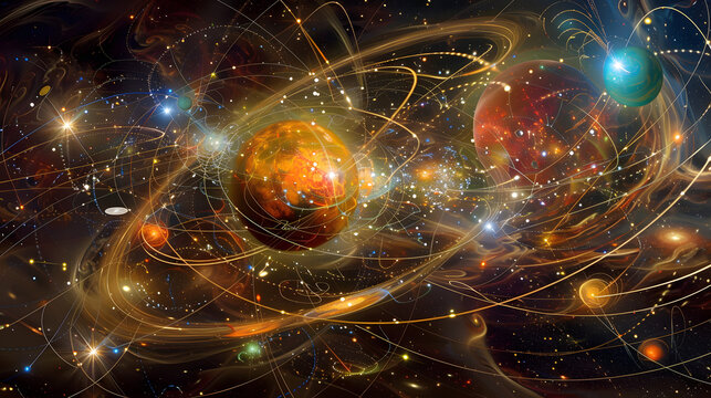 Subatomic particle chamber and quarks and leptons performing computations and force fields vibrating with information 