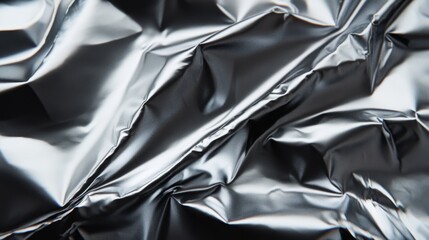 Shiny silver foil texture. Silver foil background