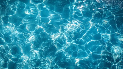Water in swimming pool, top view. Pool water background