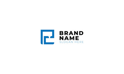 Initials PC Abstract Lettermark Logo Design