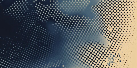 Abstract background with a blue and beige color scheme and dotted patterns.