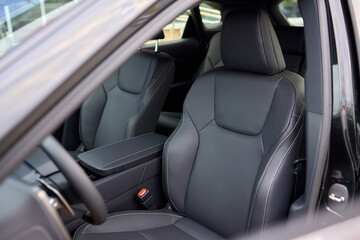 Discover the Stylish Car Interior with Premium Leather Seats for elegance and comfort