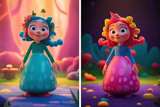 Creative Character Design with Vibrant 3D Animation Techniques
