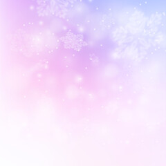 Christmas snowstorm.background, New year Card ,Winter Scene landscape Snow falling on pastel pink, blue Sky . Eps 10